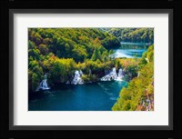 Lake Kozjak And Travertine Cascades On The Korana River, Croatia Fine Art Print