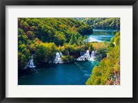 Lake Kozjak And Travertine Cascades On The Korana River, Croatia Fine Art Print