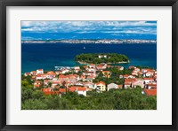 Town Of Preko And The Dalmatian Coast From St Michael's Fort, Croatia Fine Art Print