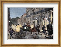 Attack On Isabella II (1830-1904) And King Francis Of Spain (1822-1902) Madrid Fine Art Print