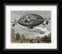 Aerostat Engraving In 'The Illustration', 1887 Fine Art Print