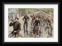 American League Cycles In Pennsylvania Avenue Mid May 1884 Washington Fine Art Print
