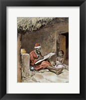 An Old Man With Child French Sudan 1893 Fine Art Print