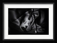 Still-Life Black And White Image Of A Violin Fine Art Print