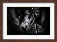 Still-Life Black And White Image Of A Violin Fine Art Print
