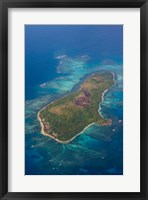 Aerial Of Little Island In Tonga, South Pacific Fine Art Print