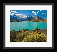 Chile, Patagonia, Torres Del Paine National Park The Horns Mountains And Lago Pehoe Fine Art Print