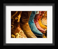 Arizona, Old Scottsdale, Line Up Of New Cowboy Boots Fine Art Print