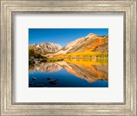 California, Eastern Sierra, Fall Color Reflected In North Lake Fine Art Print