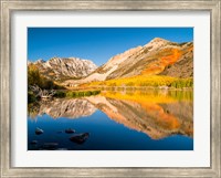 California, Eastern Sierra, Fall Color Reflected In North Lake Fine Art Print