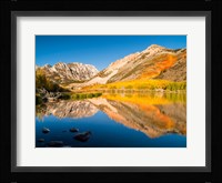 California, Eastern Sierra, Fall Color Reflected In North Lake Fine Art Print