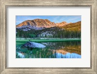 California, Sierra Nevada Mountains Calm Reflections In Grass Lake Fine Art Print
