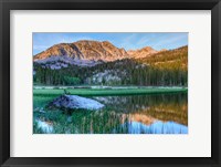 California, Sierra Nevada Mountains Calm Reflections In Grass Lake Fine Art Print