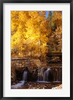 Autumn Waterfalls In The Sierra Fine Art Print