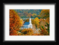 St Sava Serbian Church In Autumn Fine Art Print