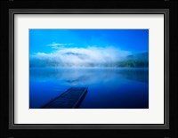 Serenity On A Misty Lake Fine Art Print