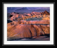 Eroded Mudstone, Death Valley Np, California Framed Print