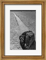 California, Valley Dunes Cracked Earth (BW) Fine Art Print