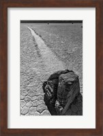 California, Valley Dunes Cracked Earth (BW) Fine Art Print