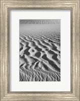 California, Valley Dunes Sand Ripples (BW) Fine Art Print