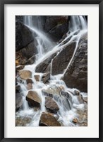 Waterfall At Yosemite National Park Fine Art Print