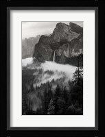 Bridal Veil Falls, Yosemite NP (BW) Fine Art Print