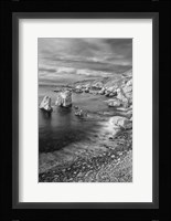 Rocky Coastline At Soberanes Point (BW) Fine Art Print