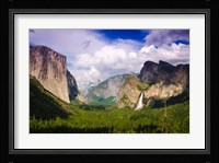 Panoramic View Of Yosemite Valley Fine Art Print