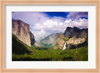 Panoramic View Of Yosemite Valley Fine Art Print