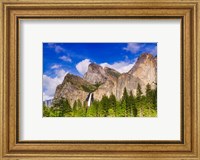 Bridalveil Fall And The Leaning Tower Fine Art Print