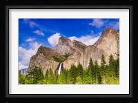 Bridalveil Fall And The Leaning Tower Fine Art Print