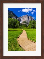 Boardwalk Headed To Yosemite Falls Fine Art Print