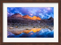 Dusk On The Palisades In Dusy Basin, Kings Canyon National Park Fine Art Print