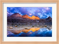 Dusk On The Palisades In Dusy Basin, Kings Canyon National Park Fine Art Print