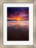 Warm Sunset From Ventura State Beach Fine Art Print