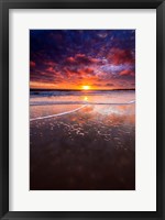 Warm Sunset From Ventura State Beach Fine Art Print