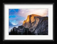 Evening Light On Half Dome, California Framed Print