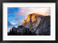 Evening Light On Half Dome, California Framed Print