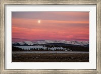 Full Moon And Alpenglow Above Mosquito Range Fine Art Print