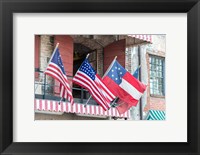 River Street Flags, Savannah, Georgia Fine Art Print