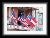 River Street Flags, Savannah, Georgia Fine Art Print