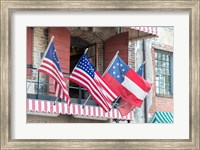 River Street Flags, Savannah, Georgia Fine Art Print