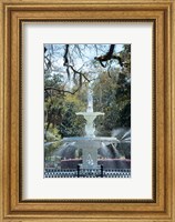Fountain In Forsyth Park, Savannah, Georgia Fine Art Print