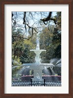 Fountain In Forsyth Park, Savannah, Georgia Fine Art Print