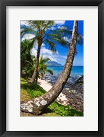 Hideaways Beach, Island Of Kauai, Hawaii Framed Print