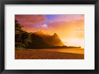 Evening Light On Na Pali Coast Spires, Island Of Kauai, Hawaii Fine Art Print