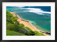 Larsen's Beach, North Shore, Island Of Kauai, Hawaii Framed Print