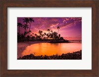 Sunset Over Pu'uhonua O Honaunau National Historic Park, Hawaii Fine Art Print