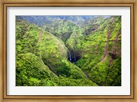 Waterfalls Of Kauai, Hawaii Fine Art Print