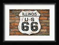 Dirty Illinois Route 66 Sign Fine Art Print